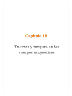 Capítulo 10 - Fuerzas y torques en los campos magnéticos